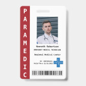 Paramedic Security ID  Badge Ausweis (Vorderseite)