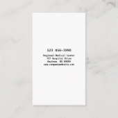 Paramedic Services Visitenkarte (Rückseite)