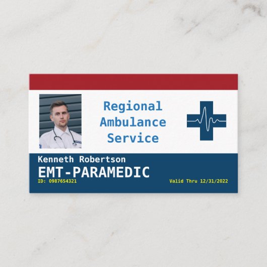 Paramedic Services Visitenkarte (Vorderseite)