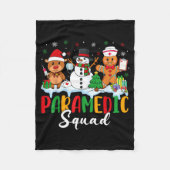 Paramedic Squad Reindeer Snowman Gingerbread Chris Fleecedecke (Vorderseite)