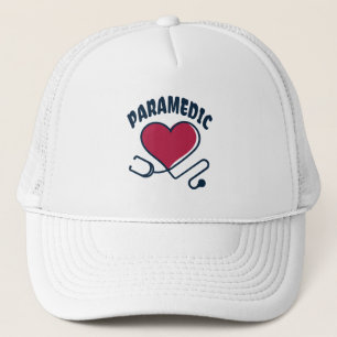 Paramedic Stethoscope mit Herz Truckerkappe