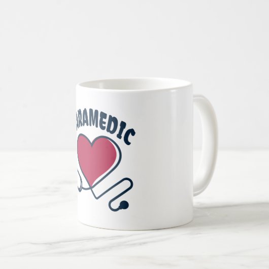 Paramedic Stethoskop mit Herz Kaffeetasse (VorderseiteRechts)