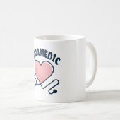 Paramedic Stethoskop mit Herz Kaffeetasse (VorderseiteRechts)