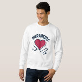Paramedic Stethoskop mit Herz Sweatshirt (Vorne ganz)