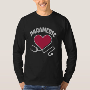 Paramedic Stethoskop mit Herz T-Shirt
