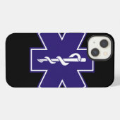 Paramedic-Symbol iPhone Hülle (Rückseite (Horizontal))