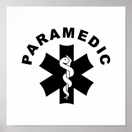 Paramedic-Thema Poster (Vorne)