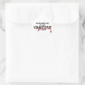 Paramedic Vampire by Night Runder Aufkleber (Tasche)