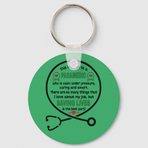 Paramedic's Geschenk. Das gehört einem Paramedic Schlüsselanhänger