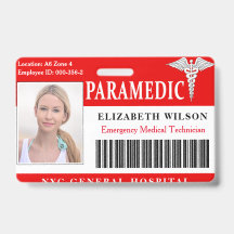 paramedisch| Foto-ID des Krankenhauses Medizinisch