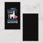 Paramedische Alpaca-Wundheilkunde Trauma EMT Visitenkarte (Vorne/Hinten)