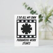 Paramedische Arbeitsstunts Postkarte (Stehend Vorderseite)