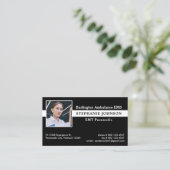 Paramedische EMS Custom Foto Emergency Ambulance Visitenkarte (Stehend Vorderseite)