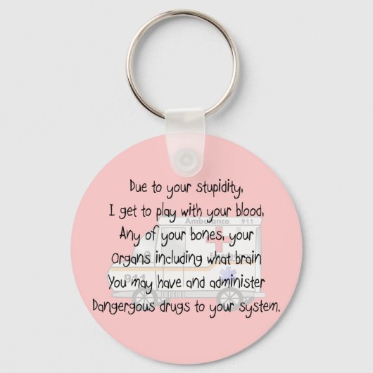 Paramedische Geschenke für Männer und Frauen Schlüsselanhänger (Vorderseite)