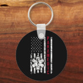 Paramedischer Tag der Unabhängigkeit der amerikani Schlüsselanhänger (Vorderseite)