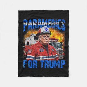Paramedizin für Trump-lustigen Trump-Feuerwehrmann Fleecedecke