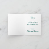 Paramedizin und Ambo Funny Off Duty Retirement Karte (Innenseite)