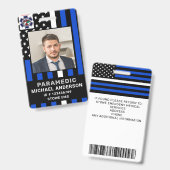 Paramedizinische Notfallmedizin Personalisiertes F Ausweis (Front & Back)