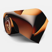 Parametric 3D Blume Gold Modernes Mosaikmuster Krawatte (Gerollt)