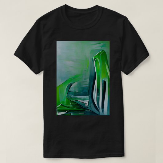 Parametric Architecture Artwork Zeichnend generati T-Shirt (Design vorne)