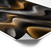 Parametrische Wellenwandkunst Poster (Ecke)