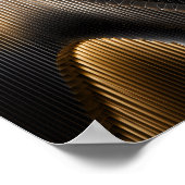 Parametrische Wellenwandkunst Poster (Ecke)