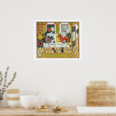Paramoshka und Savoska (Holzschnitt) Poster (Küche)