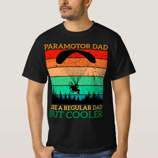 Paramotor Dad Paramotor Powered Paraglider paragli T-Shirt (Vorderseite)
