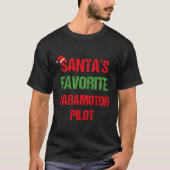 Paramotor Pilot Funny Pajama Weihnachtsgeschenk T-Shirt (Vorderseite)