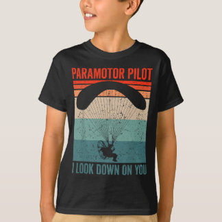 Paramotor Pilot. Ich schaue dir den Vintagen Param T-Shirt