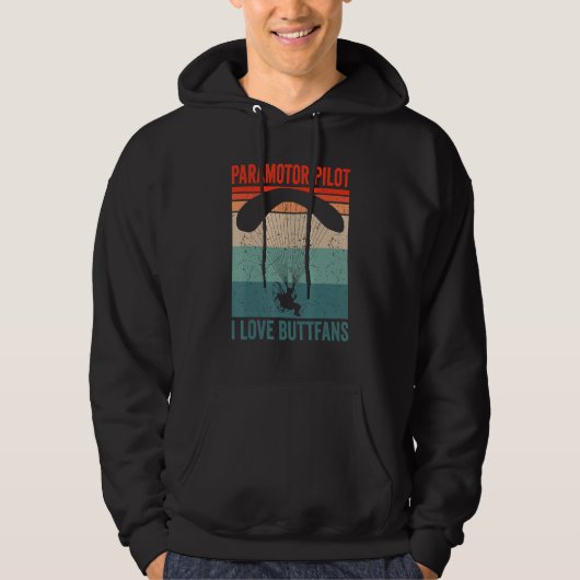 Paramotor-Pilot liebe Buttfans Paramotoring_1 Hoodie (Vorderseite)
