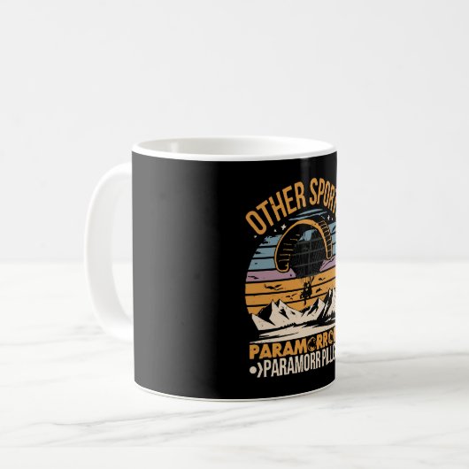Paramotor Pilot Paramotoring Kaffeetasse (Vorderseite Links)