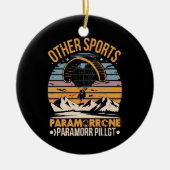 Paramotor Pilot Paramotoring Keramik Ornament (Vorne)