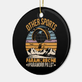 Paramotor Pilot Paramotoring Keramik Ornament (Links)