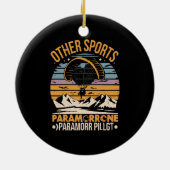 Paramotor Pilot Paramotoring Keramik Ornament (Hinten)
