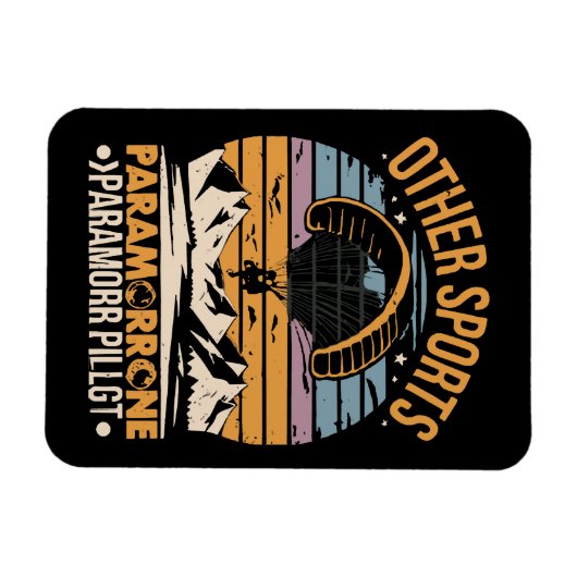 Paramotor Pilot Paramotoring Magnet (Horizontal)