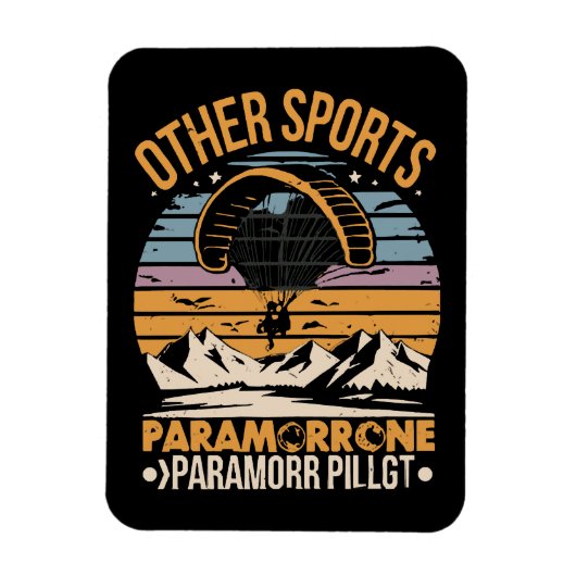 Paramotor Pilot Paramotoring Magnet (Vertikal)