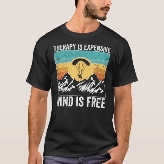 Paramotor Pilot Therapie ist teuer Paramotoring T-Shirt (Vorderseite)