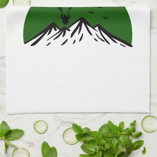 Paramotor Retro Geschirrtuch (Gefaltet)