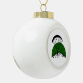 Paramotor Retro Keramik Kugel-Ornament (Links)