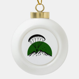 Paramotor Retro Keramik Kugel-Ornament