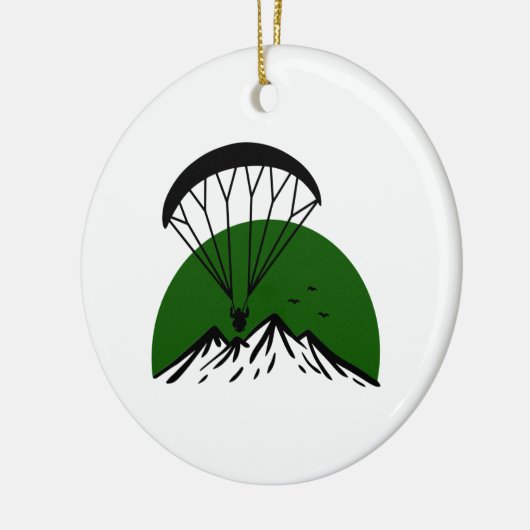 Paramotor Retro Keramik Ornament (Links)