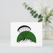 Paramotor Retro Vintage Postkarte (Stehend Vorderseite)