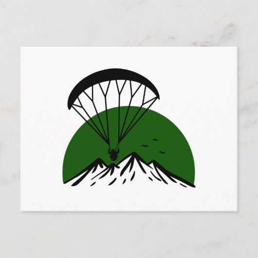 Paramotor Retro Vintage Postkarte (Vorderseite)