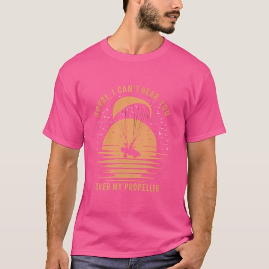 Paramotorflugzeug-Paramotor-Pilot T-Shirt (Vorderseite)