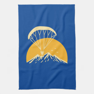 Paramotoring Retro Geschirrtuch