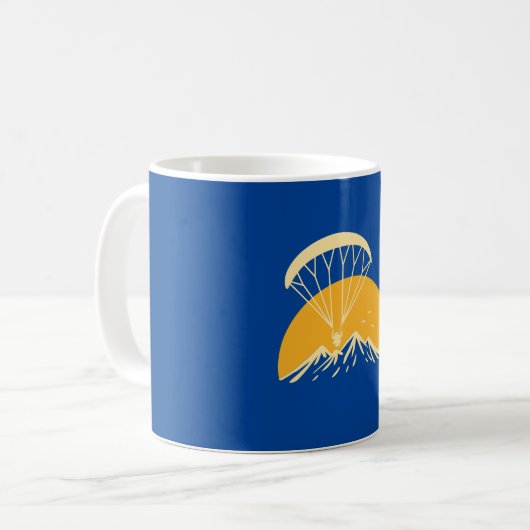 Paramotoring Retro Kaffeetasse (Vorderseite Links)