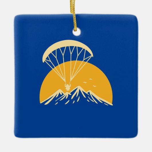 Paramotoring Retro Keramikornament (Vorderseite)