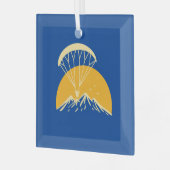 Paramotoring Retro Ornament Aus Glas (Vorderseite links)