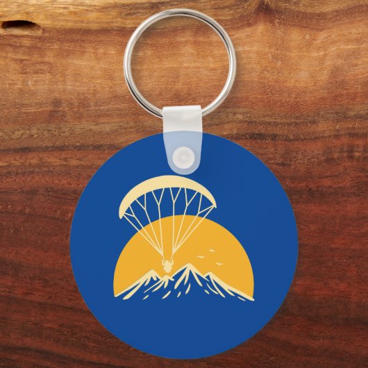 Paramotoring Retro Schlüsselanhänger (Vorderseite)